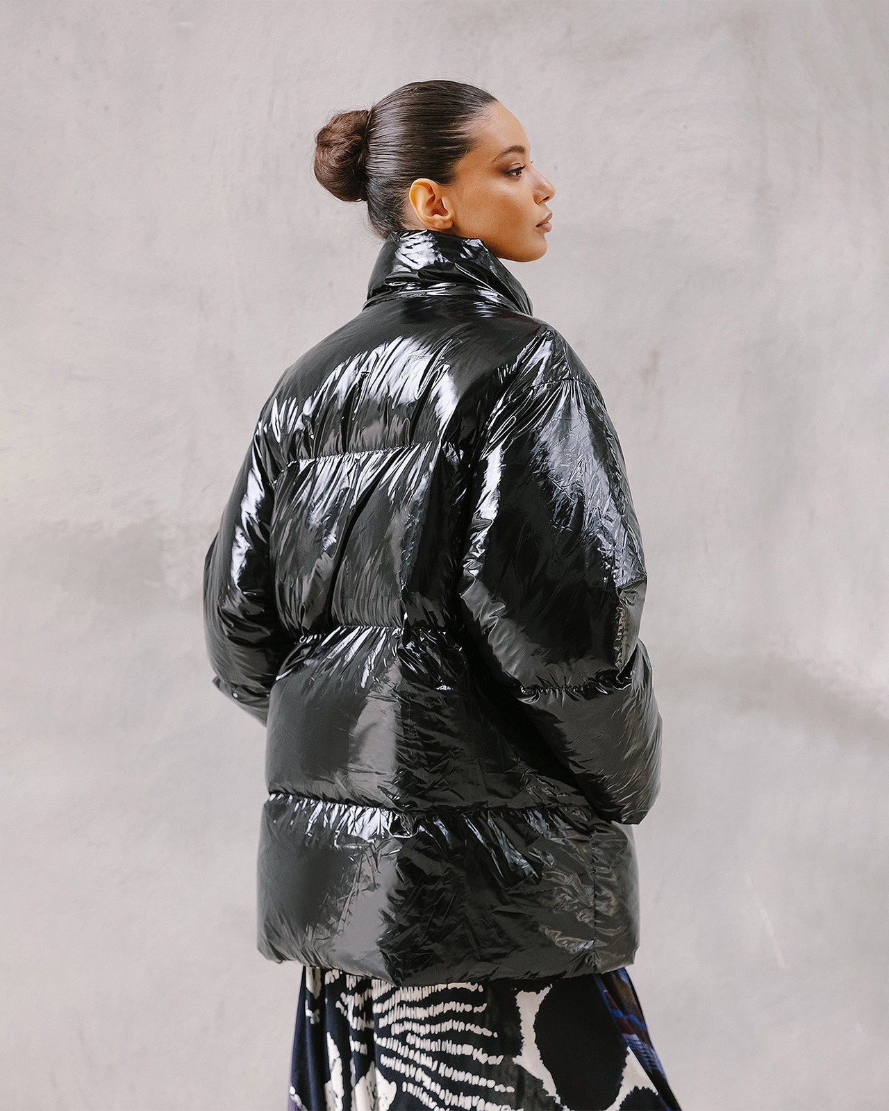 Manteau Willy Noir / Ecru | Mes Demoiselles Paris - Image 6