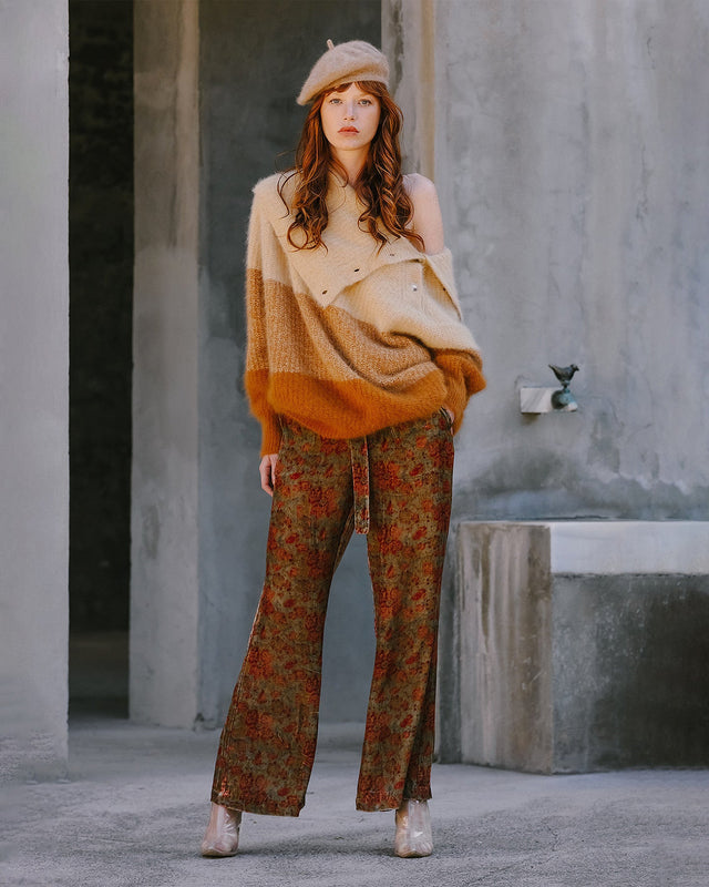 Pantalon Bigar Imprimé fleurie | Mes Demoiselles Paris - Image 1