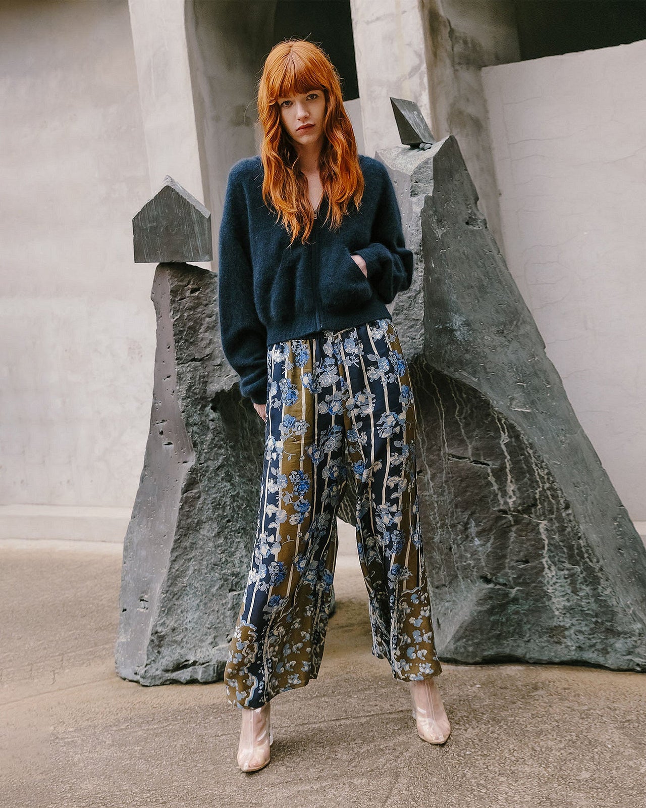 Pantalon Bluebell Bleu imprimé | Mes Demoiselles Paris - Image 1