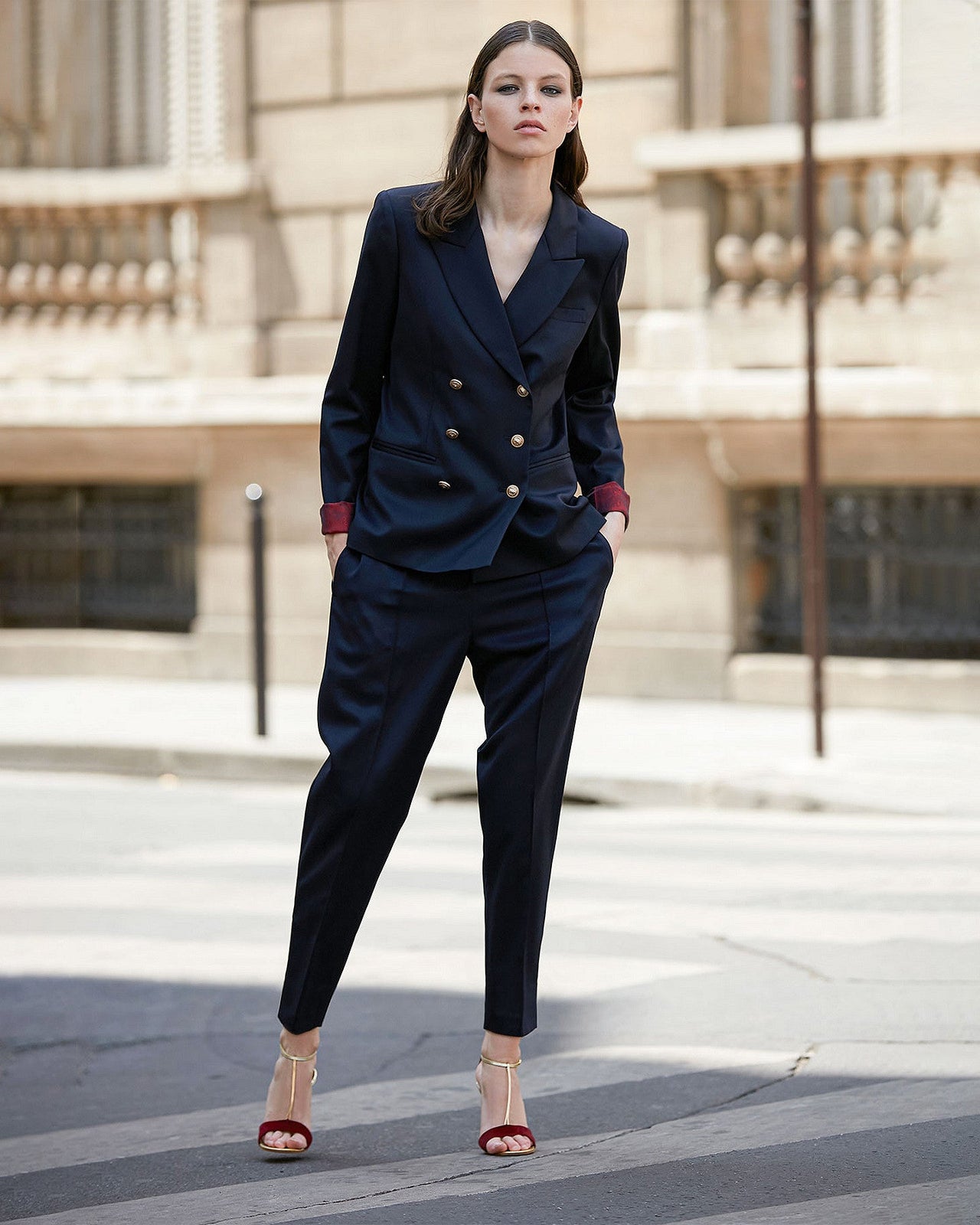 Pantalon Constanzia Bleu marine | Mes Demoiselles Paris - Image 5