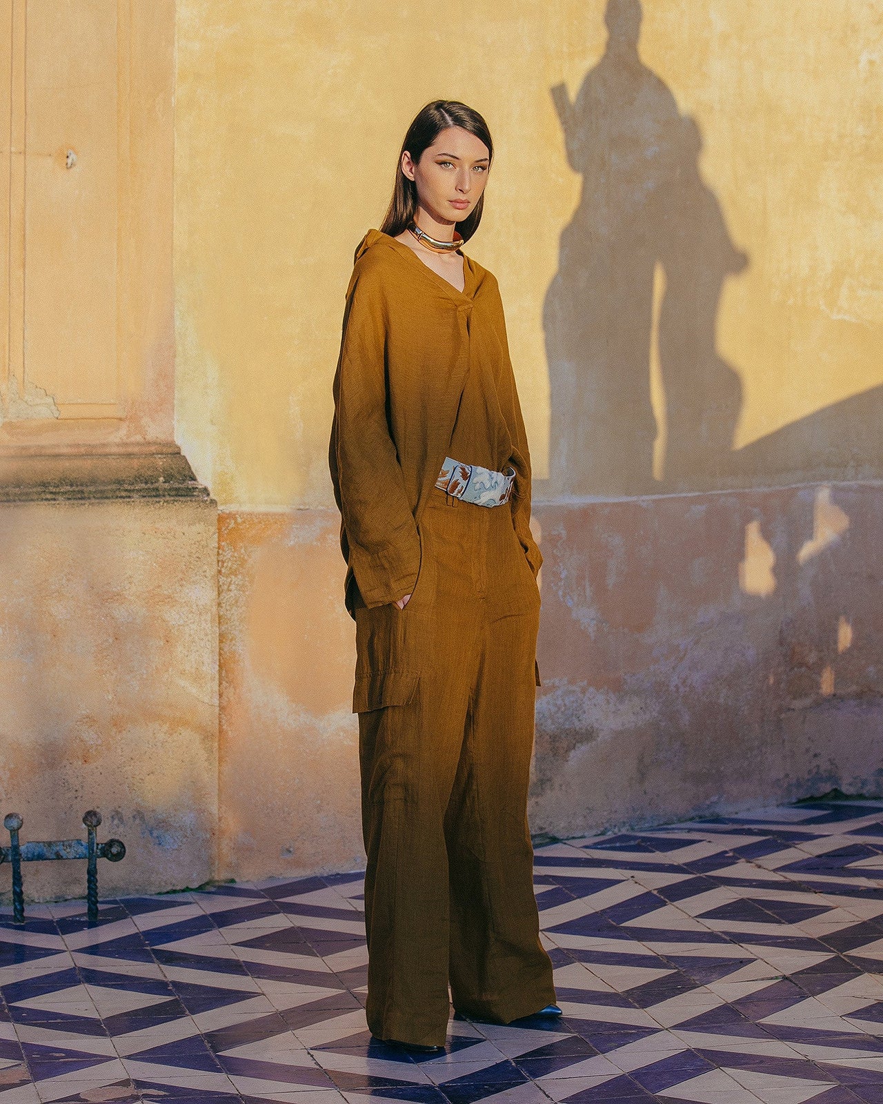 Pantalon Cyr  Bronze | Mes Demoiselles Paris - Image 4