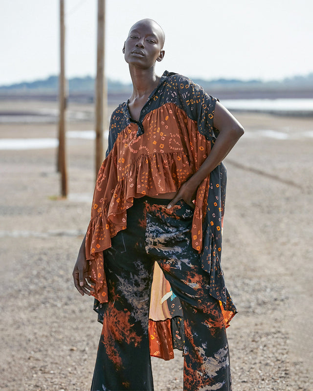 Pantalon Dazel Imprimé noir | Mes Demoiselles Paris - Image 1