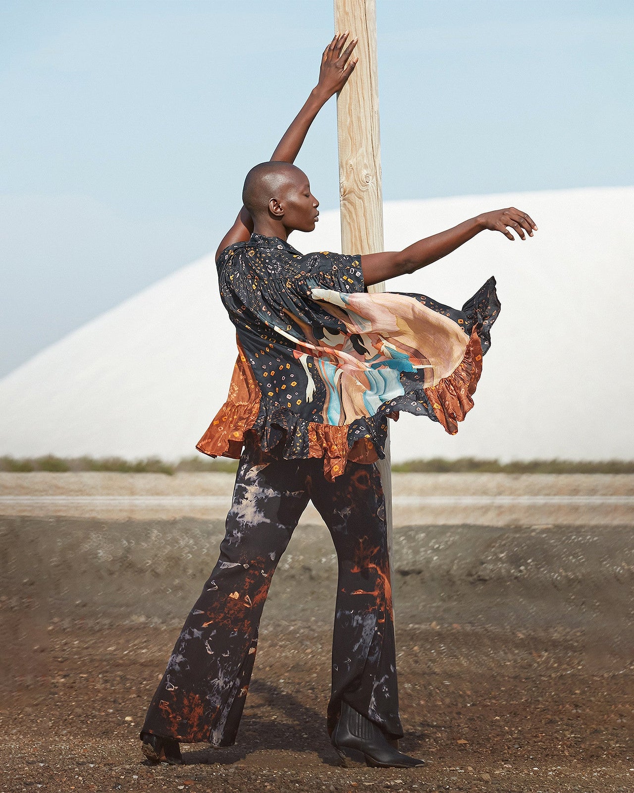 Pantalon Dazel Imprimé noir | Mes Demoiselles Paris - Image 6