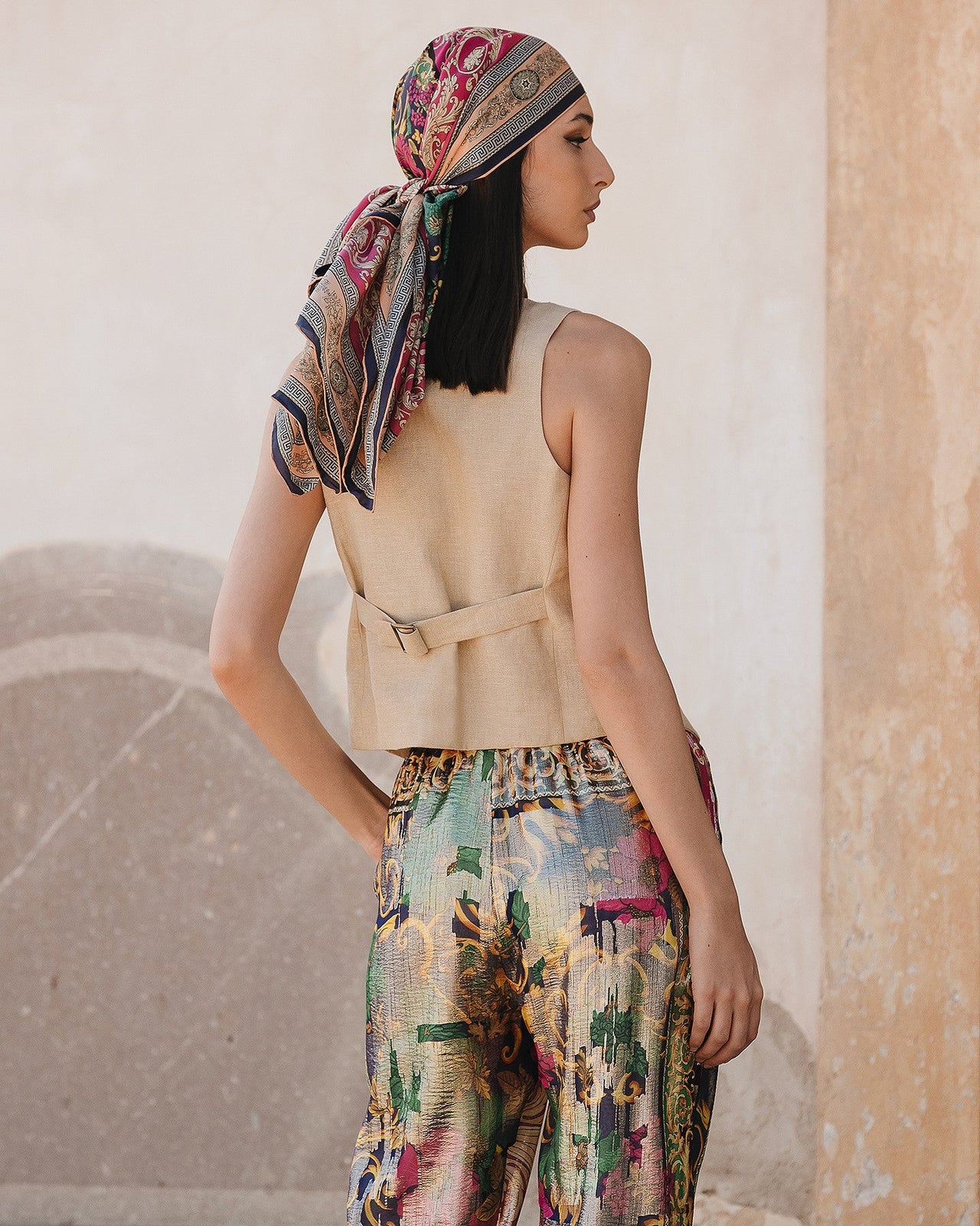 Pantalon Gala - Rose : Délicat pantalon en soie lurex Mes Demoiselles - Image 6