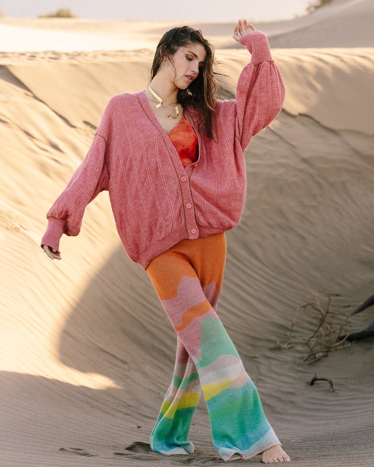 Pantalon Hina Orange | Mes Demoiselles Paris - Image 3