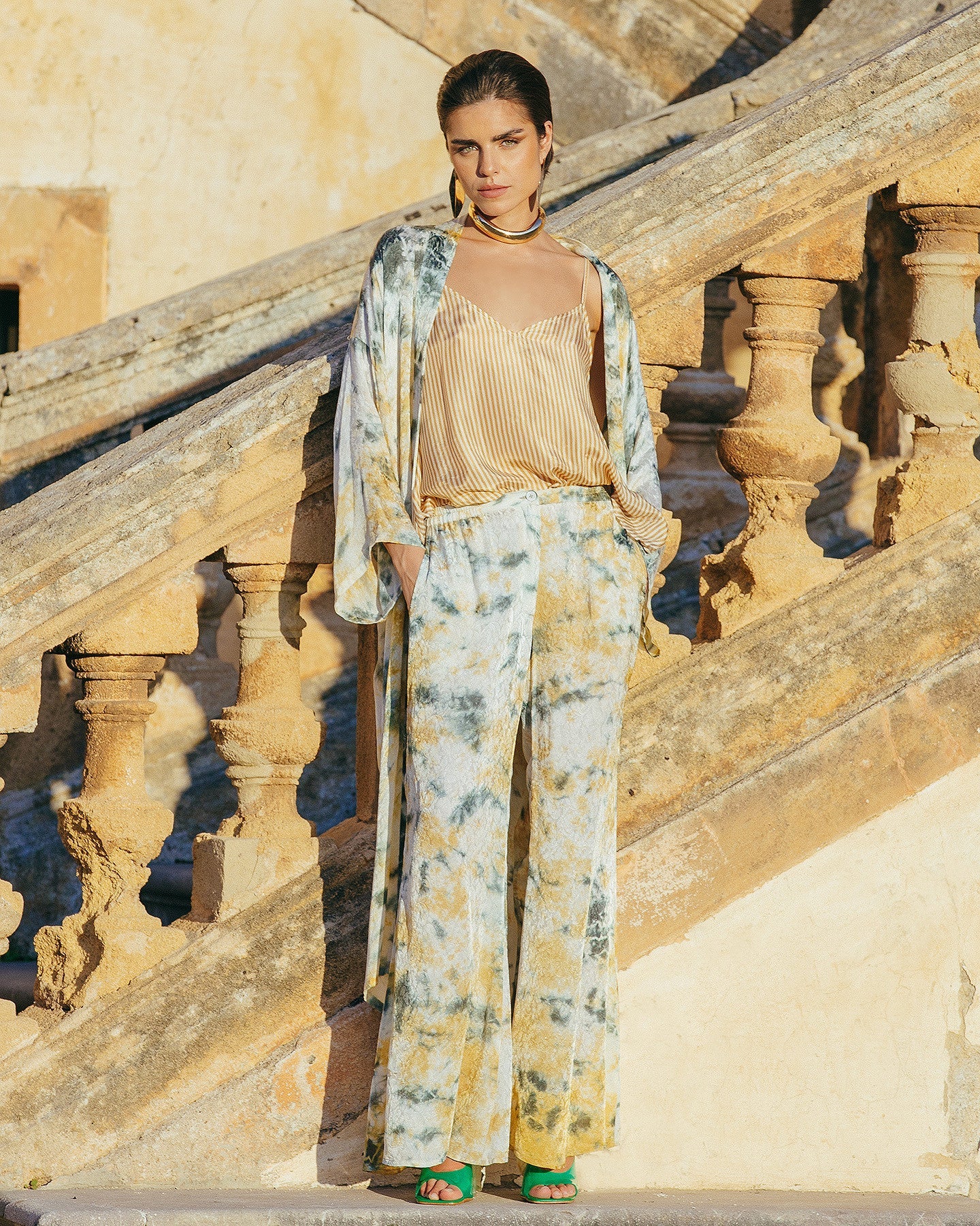 Pantalon Ipan  Kaki / Ocre | Mes Demoiselles Paris
