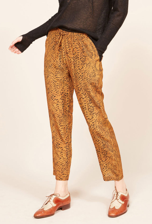 Pantalon Kung Imprimé ocre | Mes Demoiselles Paris - Image 2