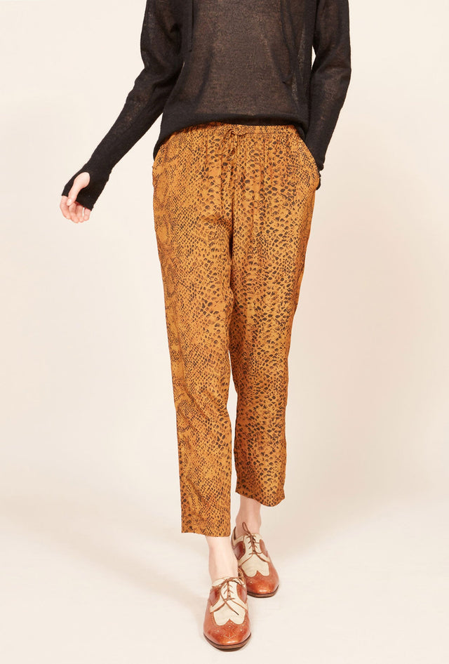 Pantalon Kung Imprimé ocre | Mes Demoiselles Paris - Image 3