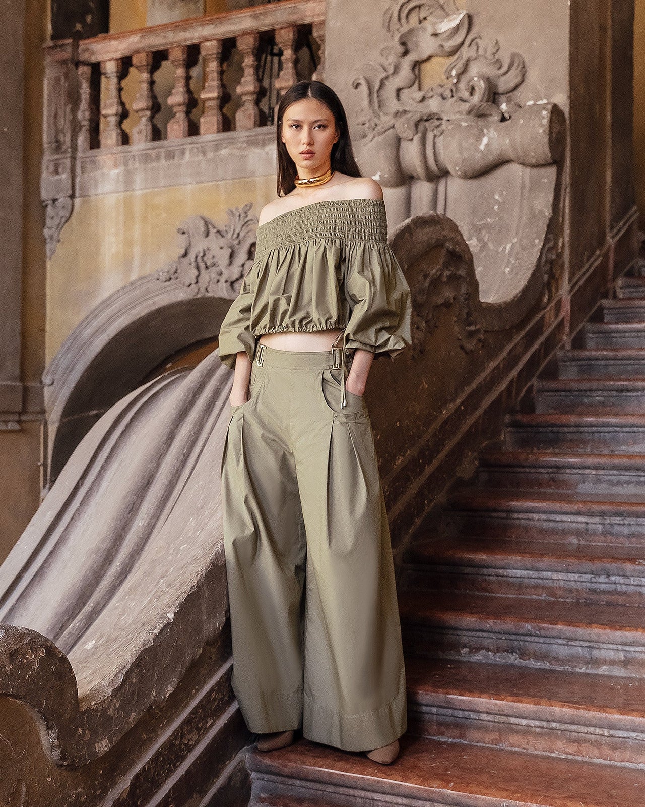 Pantalon Paline Kaki | Mes Demoiselles Paris - Image 3