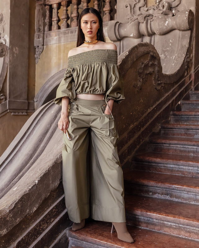 Pantalon Paline  Kaki | Mes Demoiselles Paris - Image 1