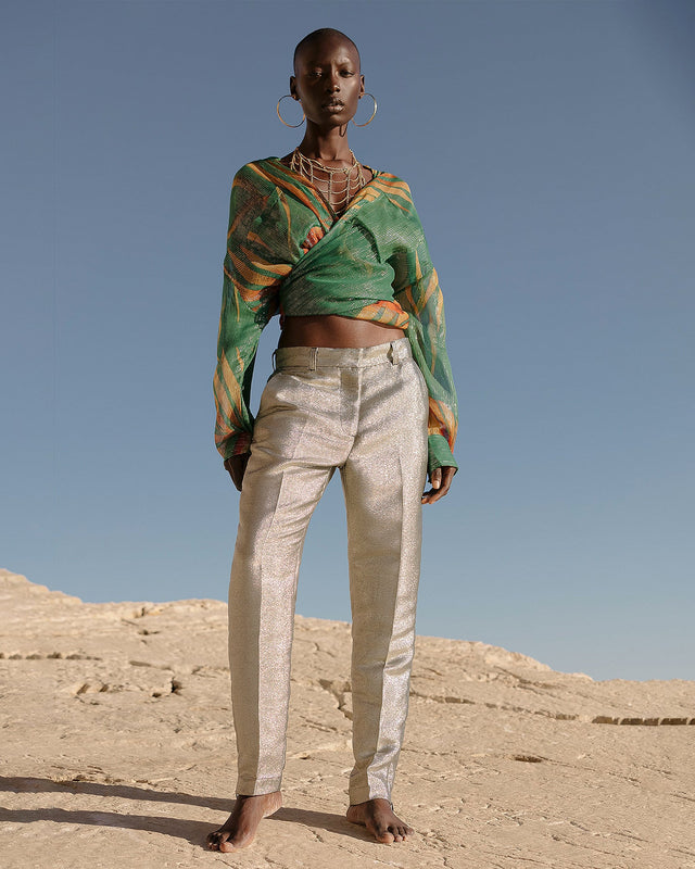 Pantalon Sanders Argent | Mes Demoiselles Paris - Image 1