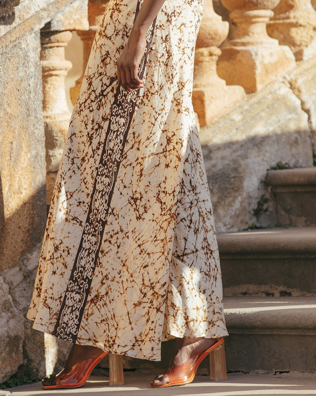 Pantalon en soie habotai tye&dye : Pantalons & combinaisons Mes Demoiselles - Image 3