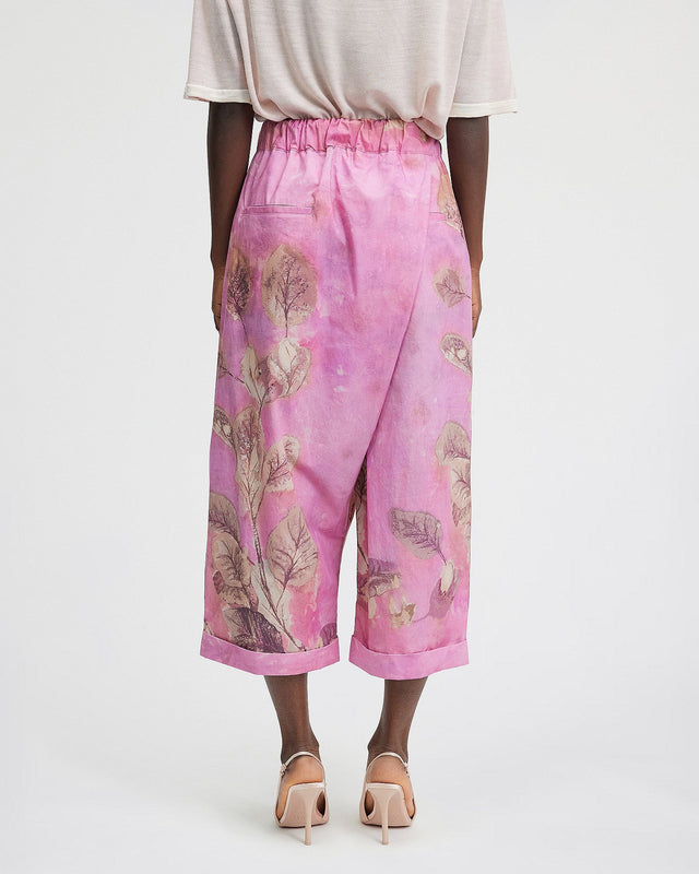 Pantalon fleuri large et coupe croisée - Pantalons & combinaisons Mes Demoiselles - Image 2