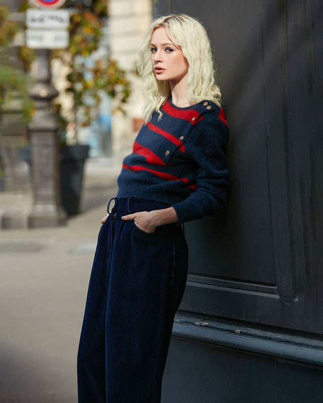 Pantalon Wolfgang Bleu marine | Mes Demoiselles Paris - Image 2