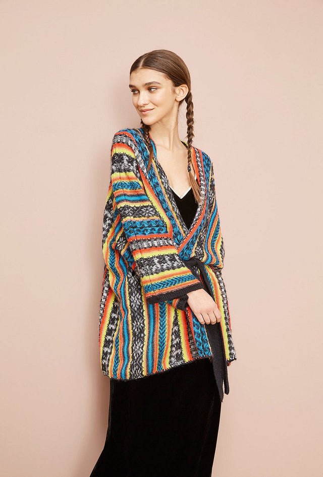 Poncho Goran Imprimé noir | Mes Demoiselles Paris - Image 3