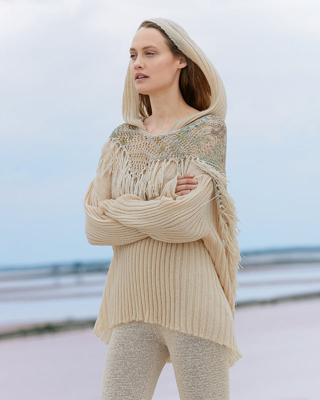 Poncho Kaliope Fleuri multicolore | Mes Demoiselles Paris - Image 3