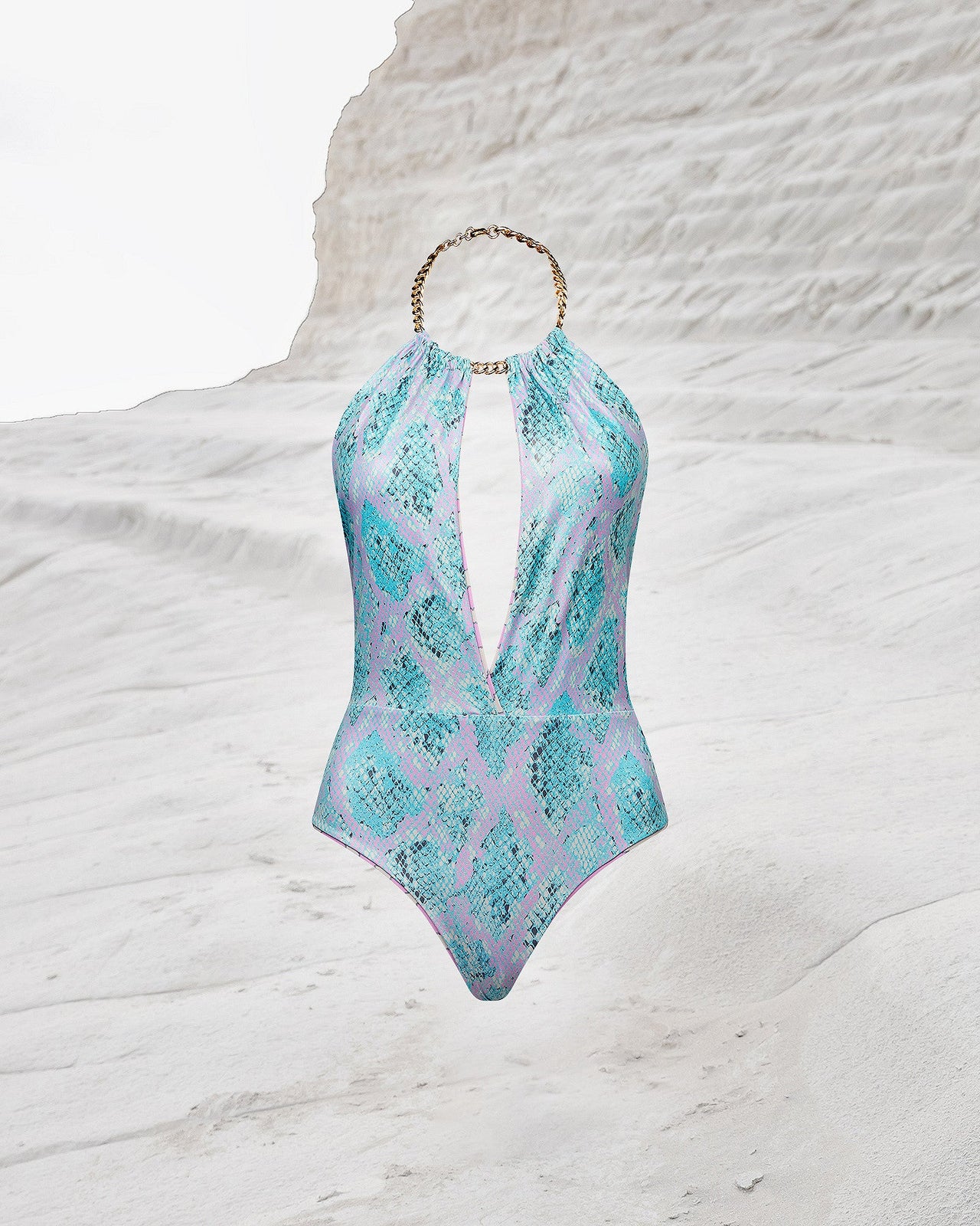 Maillot de bain une pièce imprimé reptile : Maillots de bain Mes Demoiselles - Image 1