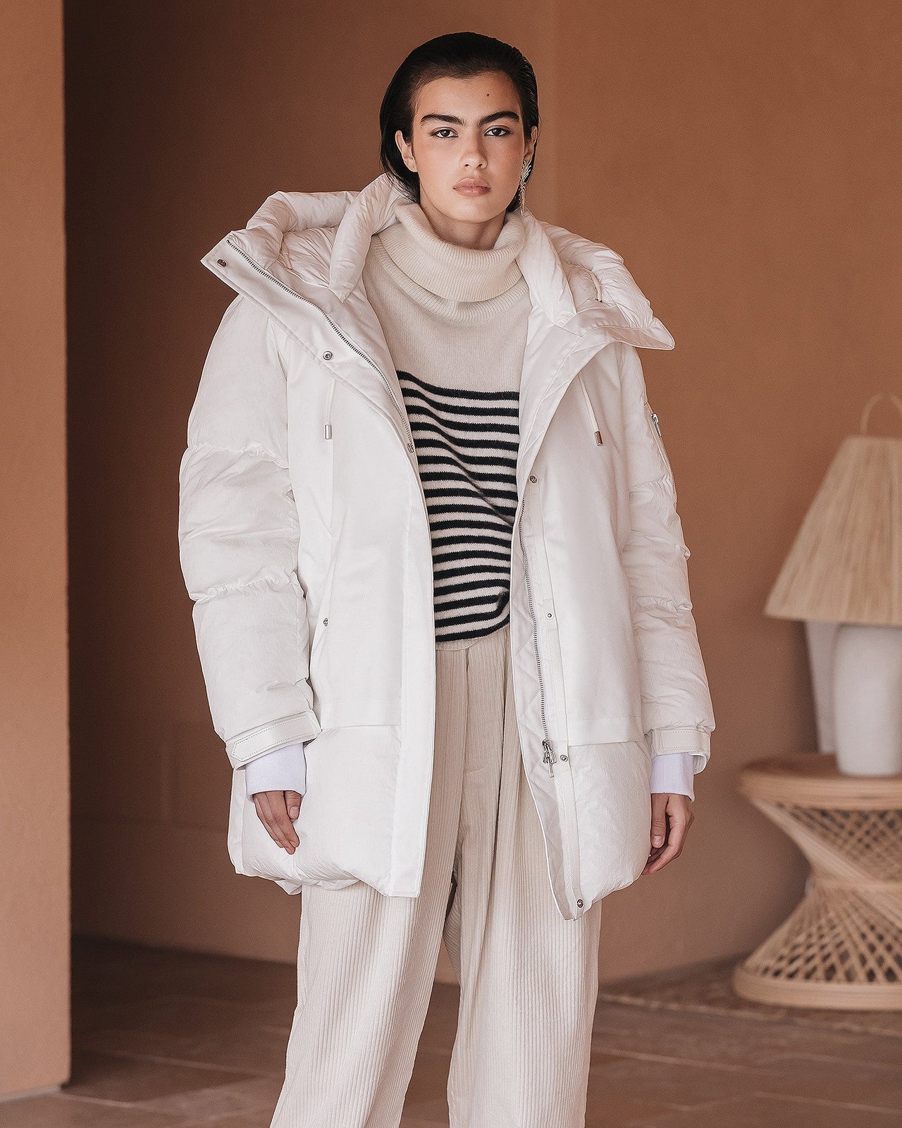 Pull Raki Blanc / Bleu marine | Mes Demoiselles Paris - Image 6