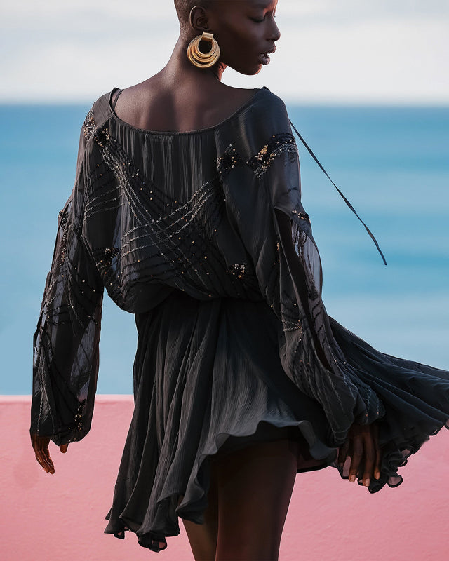 Robe Anna Noir | Mes Demoiselles Paris - Image 3