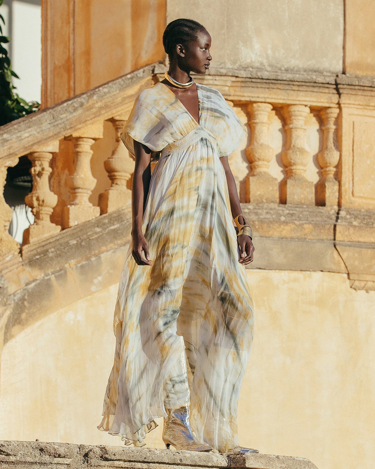 Robe Ines Kaki / Ocre | Mes Demoiselles Paris - Image 1