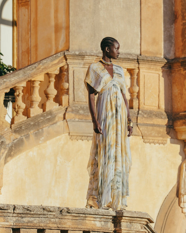 Robe Ines  Kaki / Ocre | Mes Demoiselles Paris - Image 2
