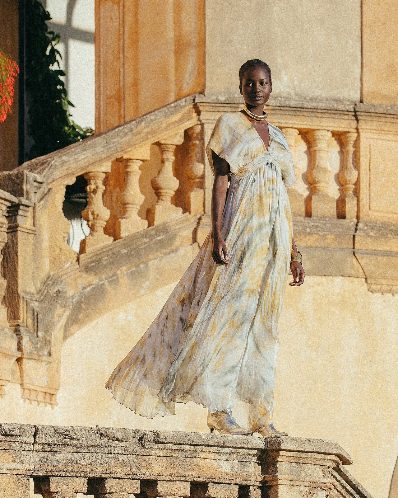 Robe Ines Kaki / Ocre | Mes Demoiselles Paris - Image 4