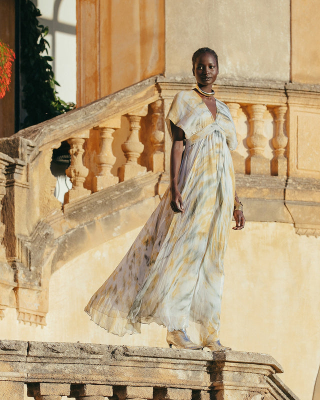 Robe Ines  Kaki / Ocre | Mes Demoiselles Paris - Image 3