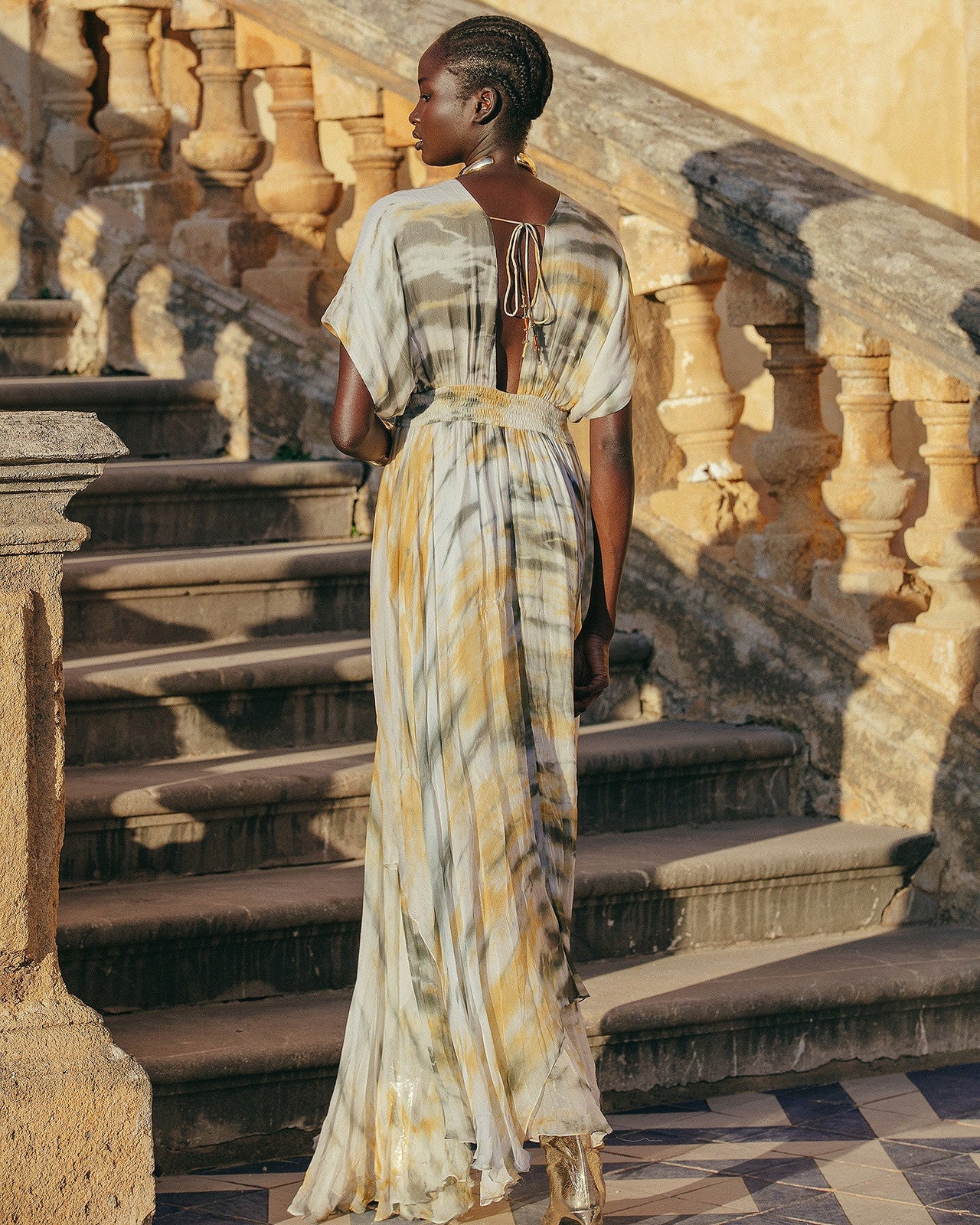 Robe Ines Kaki / Ocre | Mes Demoiselles Paris - Image 6