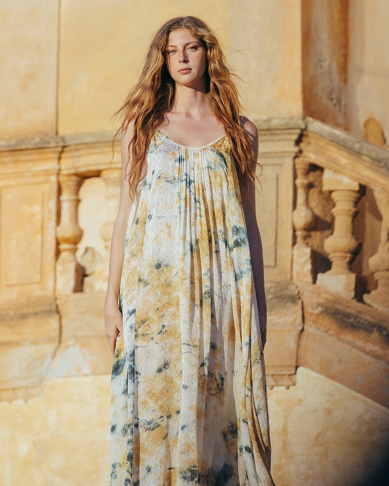 Robe Ivol  Kaki / Ocre | Mes Demoiselles Paris - Image 3