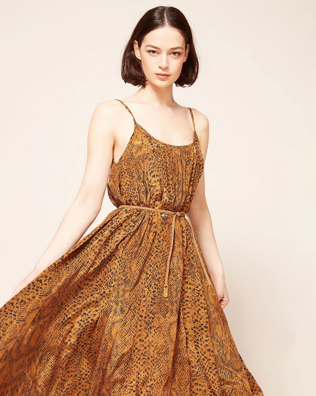 Robe Konda Imprimé ocre | Mes Demoiselles Paris - Image 1