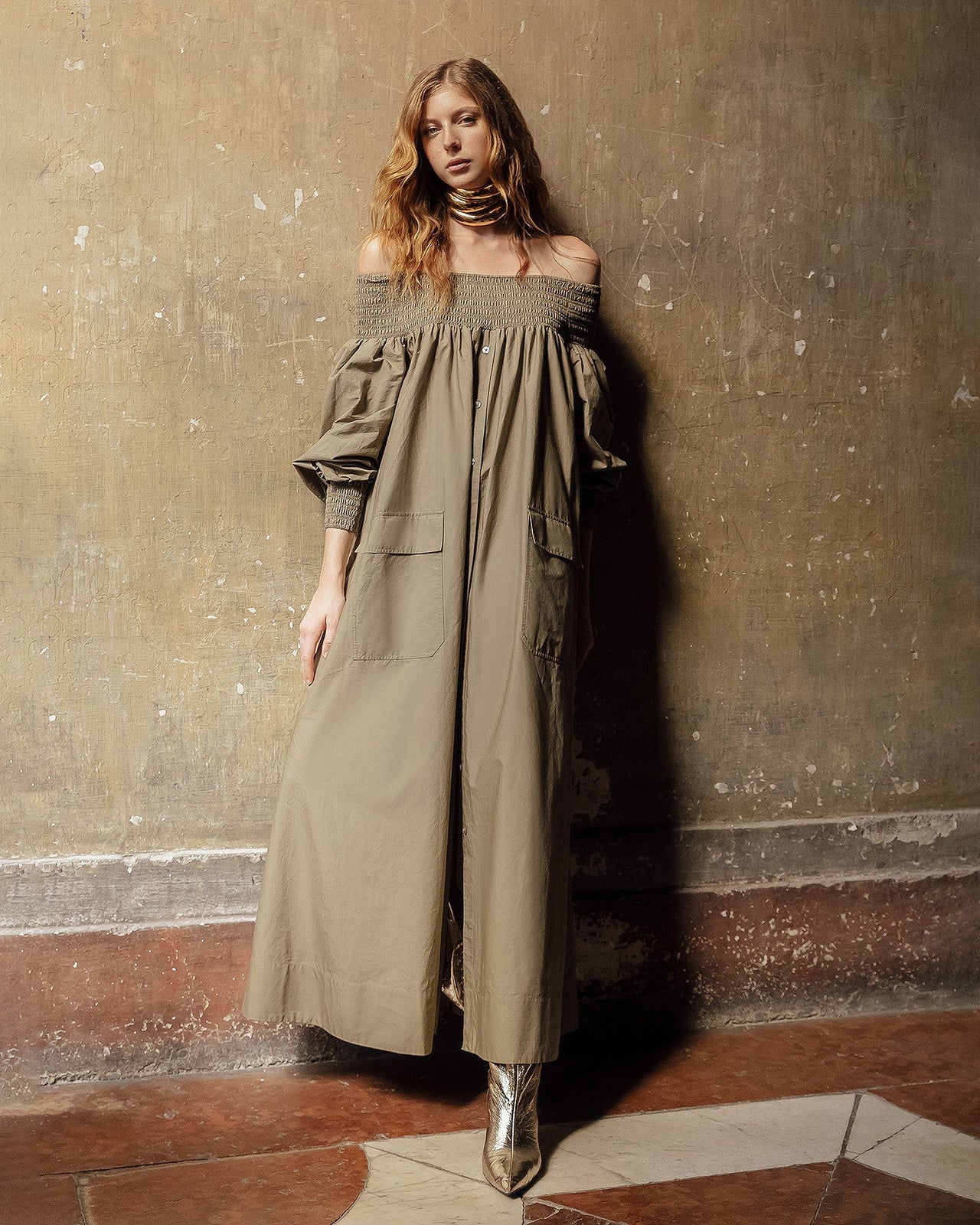 Robe Parimar Kaki | Mes Demoiselles Paris - Image 3