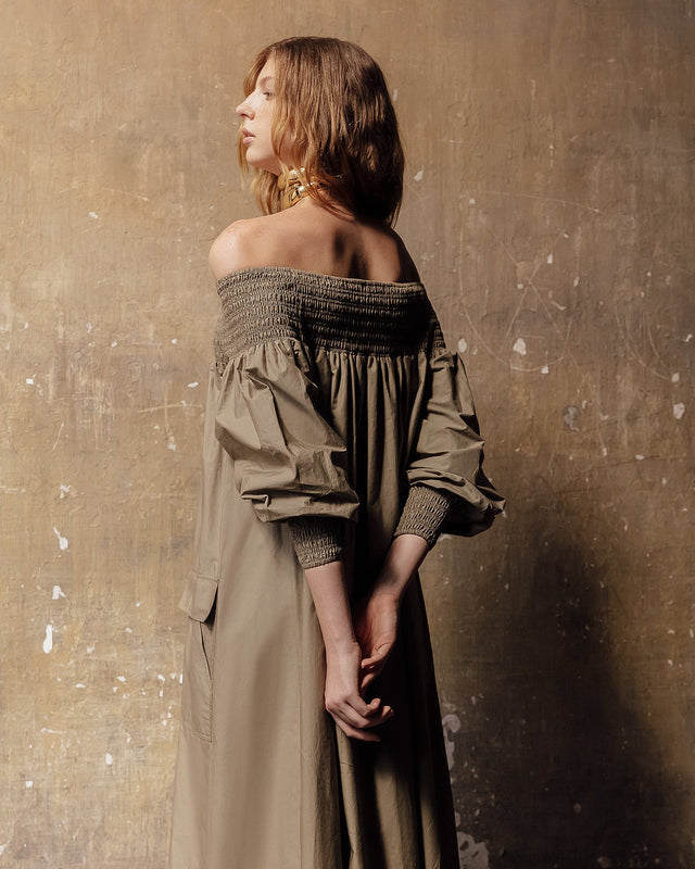 Robe Parimar  Kaki | Mes Demoiselles Paris - Image 3