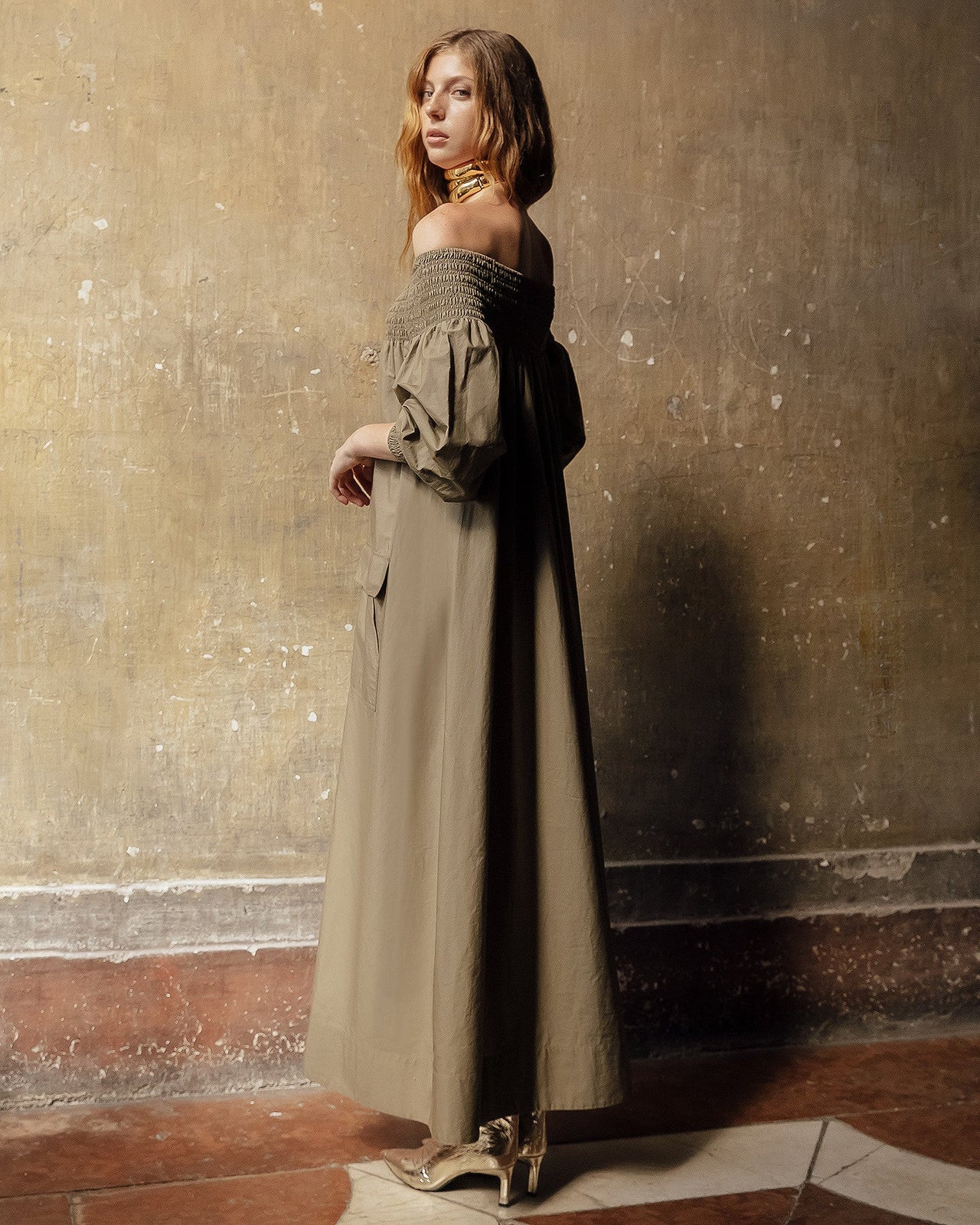 Robe Parimar Kaki | Mes Demoiselles Paris - Image 1