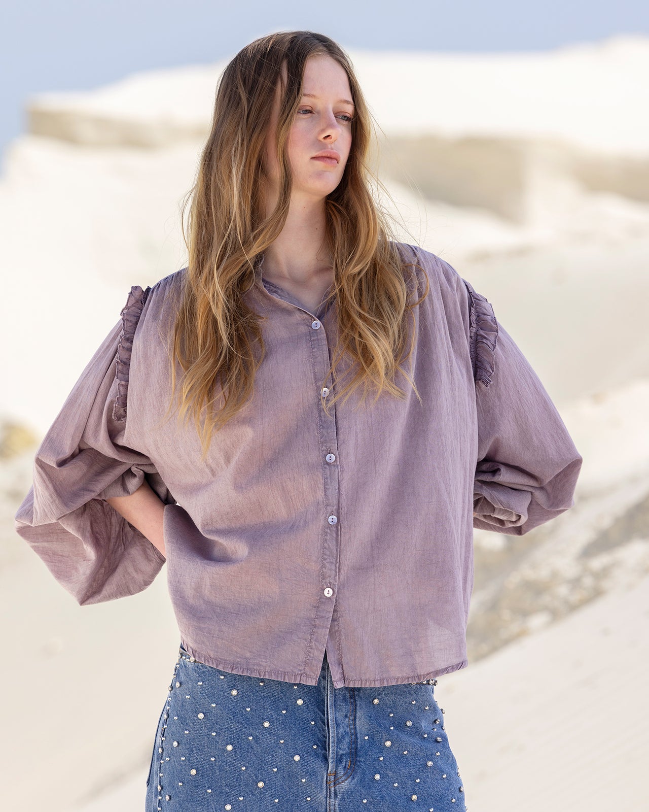 Chemise Sati - Violet - Image 3