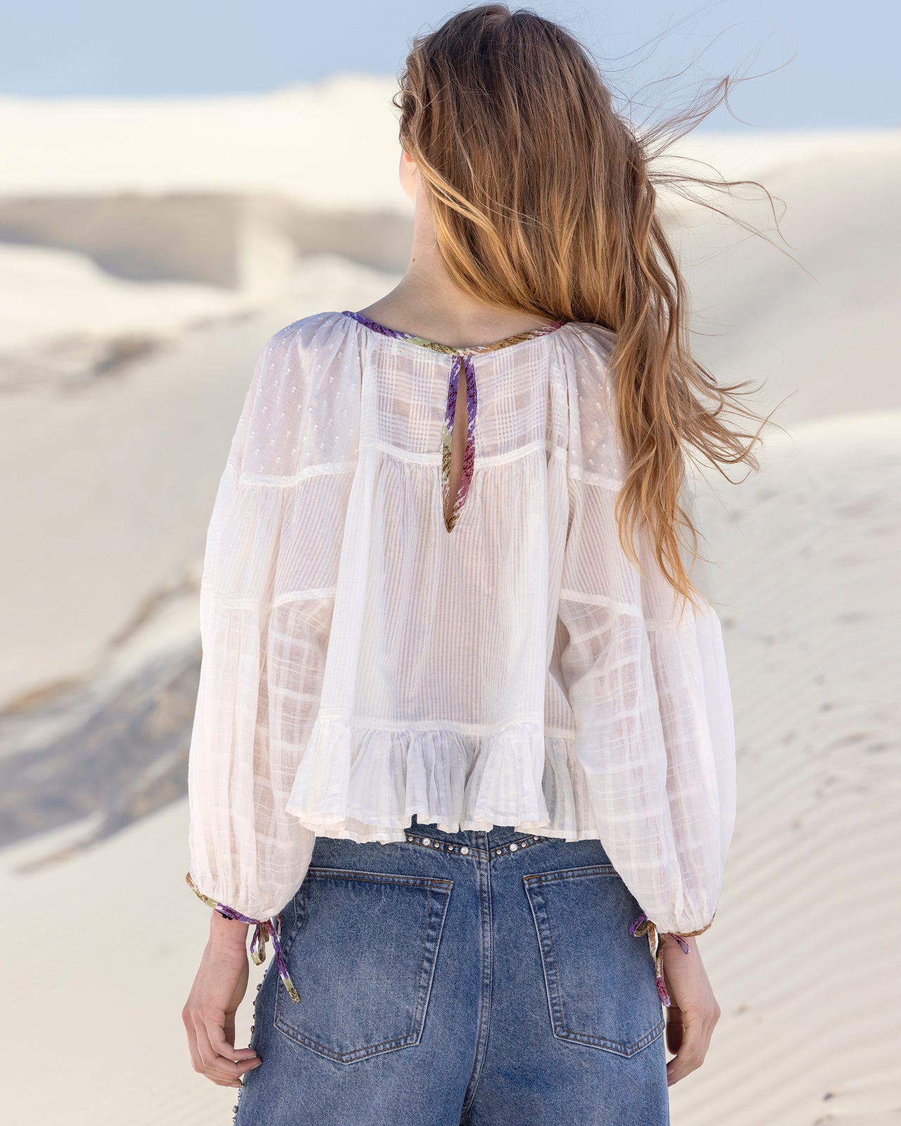 Blouse Tammy - Beige - Image 5