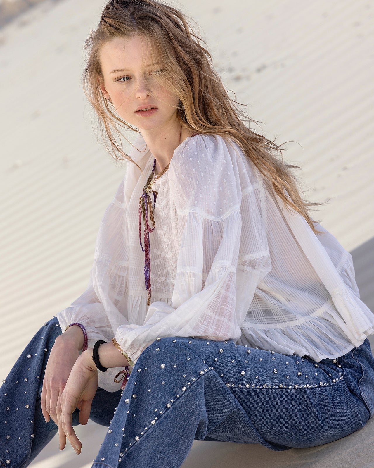 Blouse Tammy - Beige - Image 6