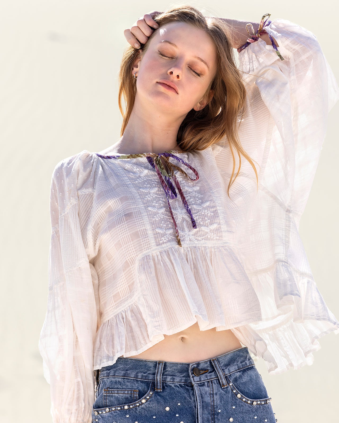 Blouse Tammy - Beige - Image 7