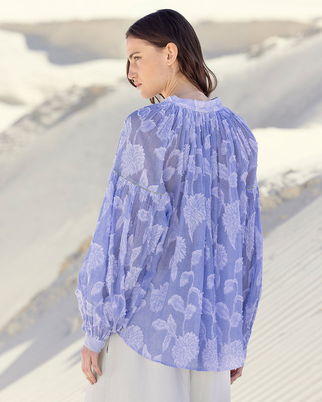 Blouse Thea - Blue - Image 3