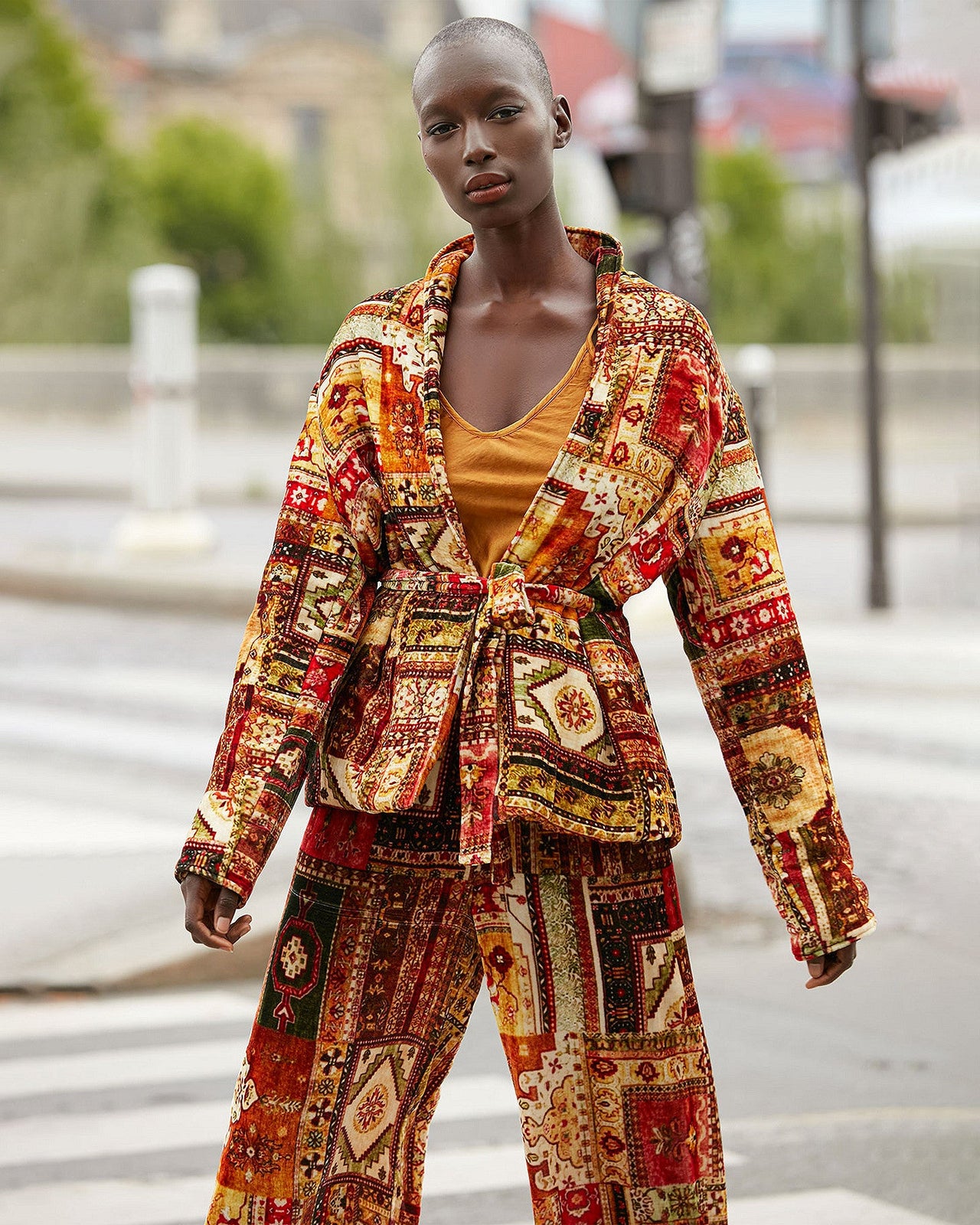 Veste Bibibaff Imprimé rouge | Mes Demoiselles Paris - Image 1