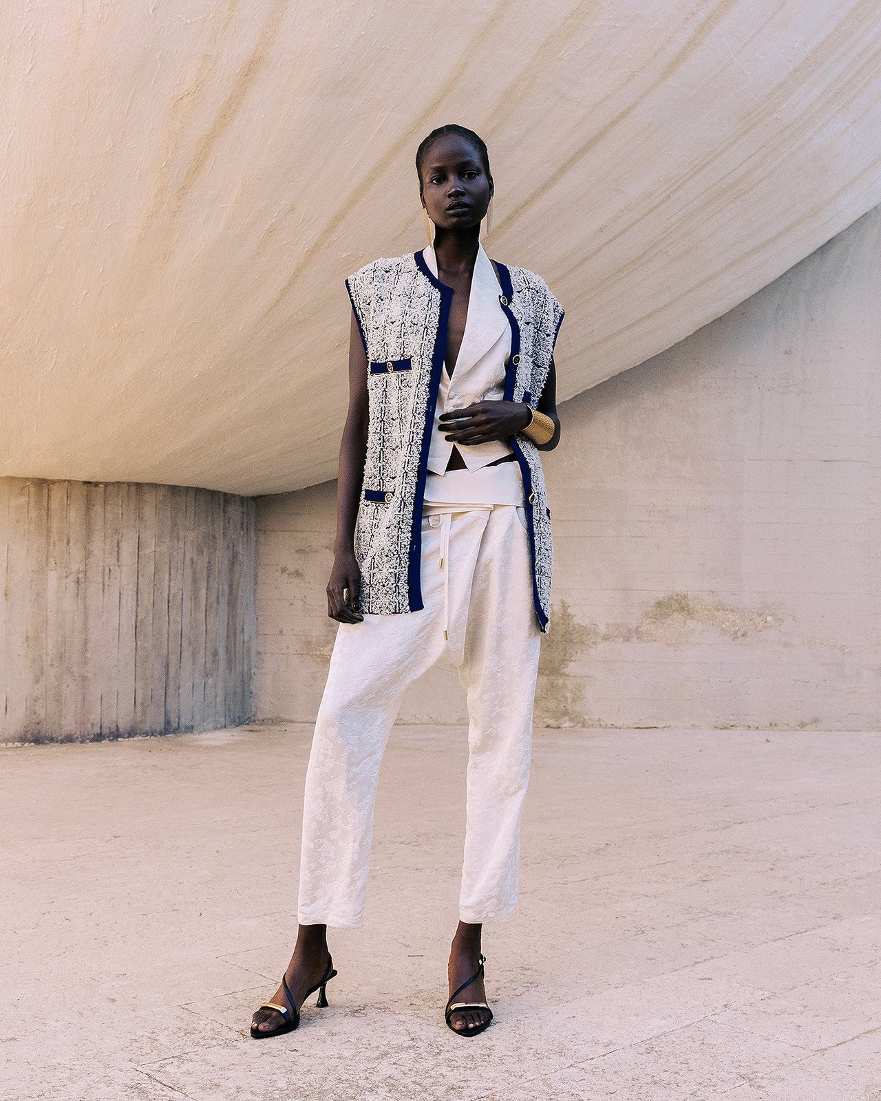 Veste Cadi Navy / Ecru | Mes Demoiselles Paris - Image 1