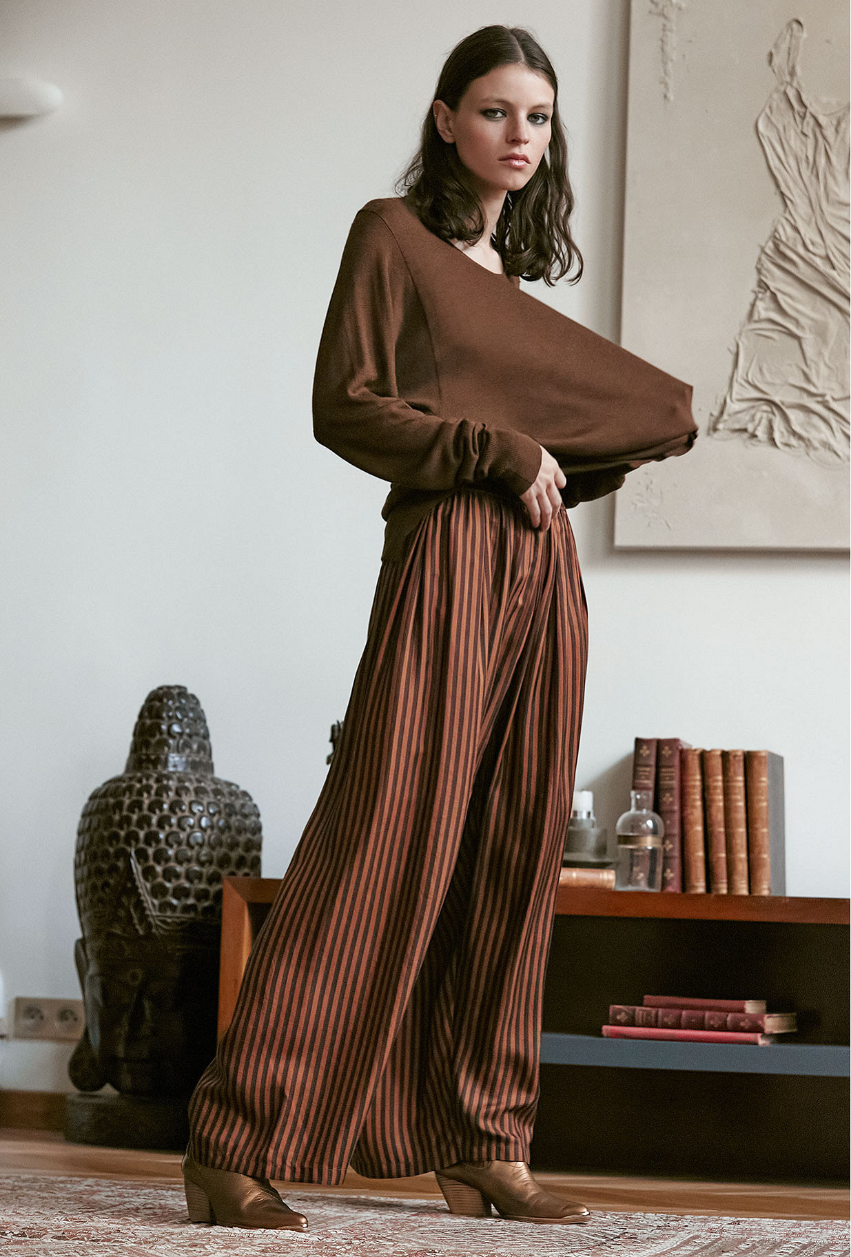 Womens winter Terracotta Pants |Model Sabra | Online fashion Store...