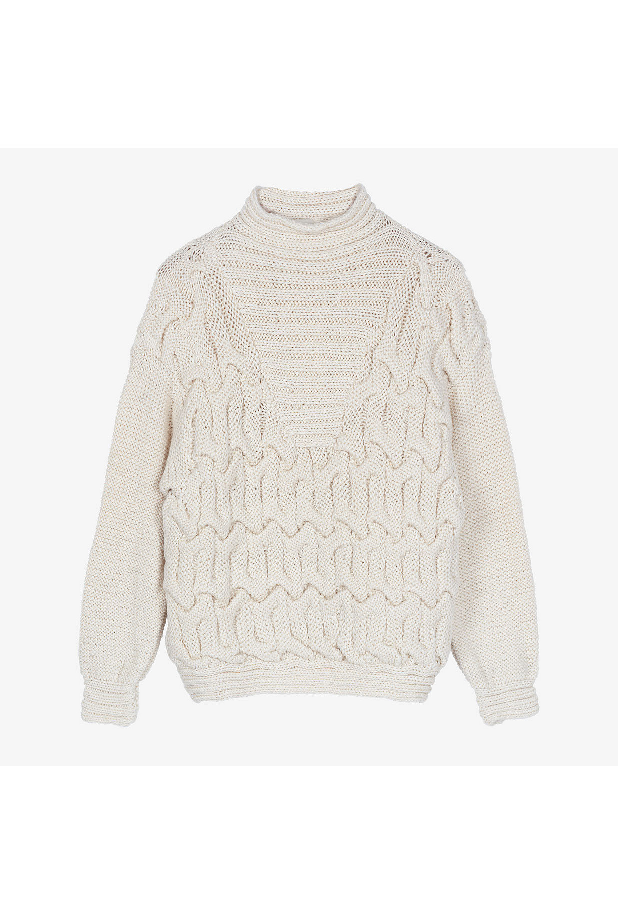 designer white sweater