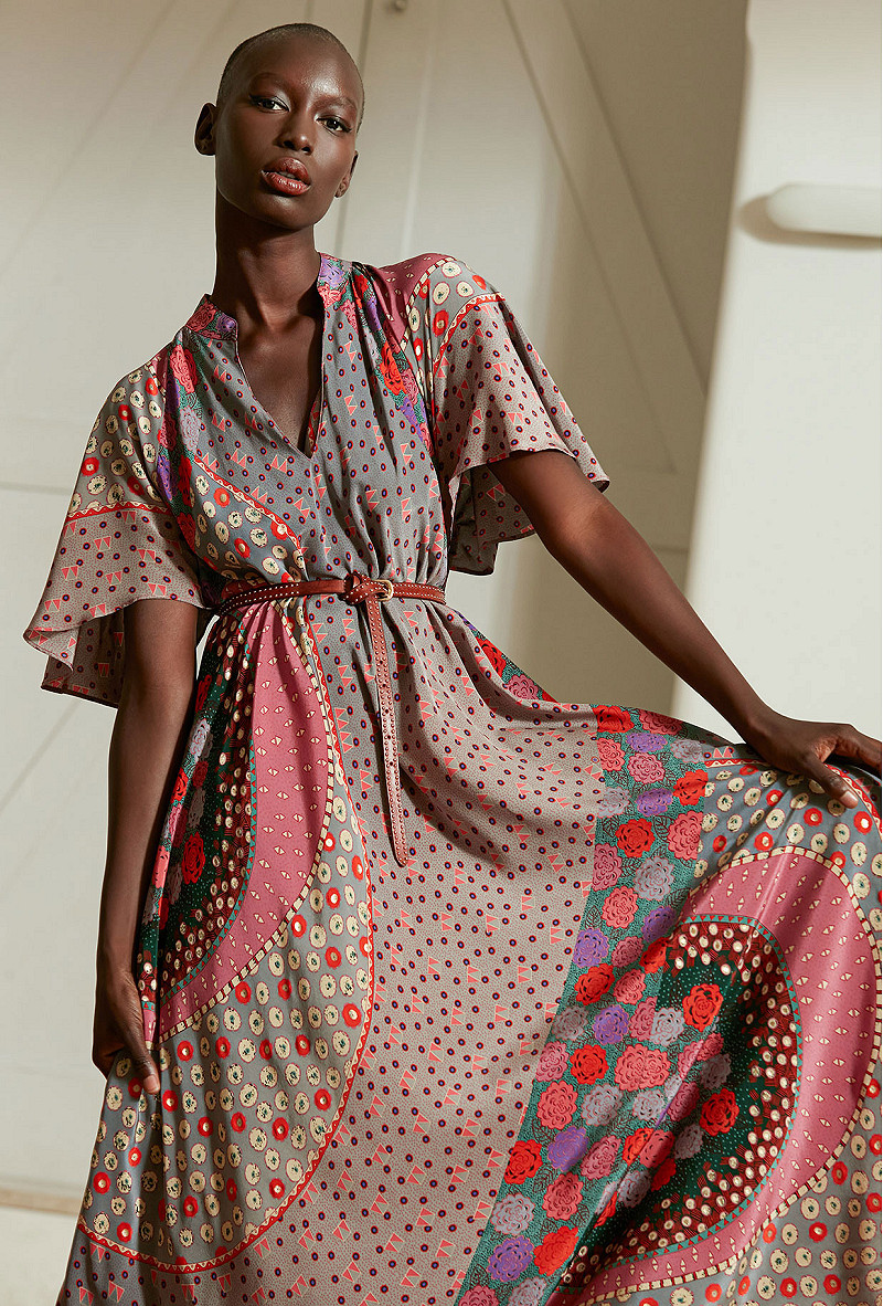 Womens winter Flower print Dress |Model Azalea | Online fashion St...