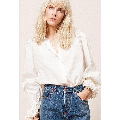 chemise jabot femme