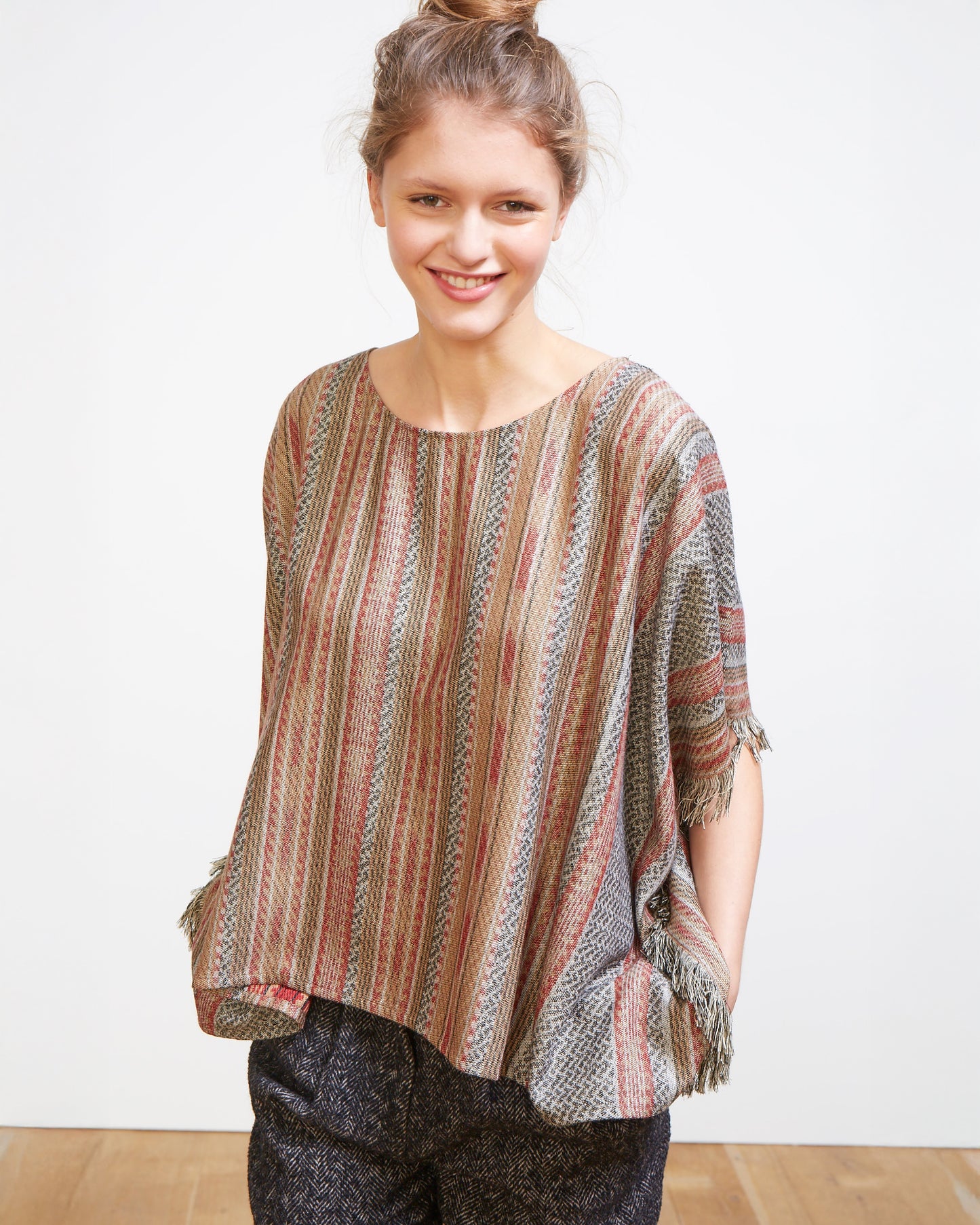 Scala Poncho - Red
