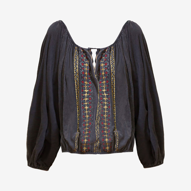 Jeronimo Blouse - CharCharcoal