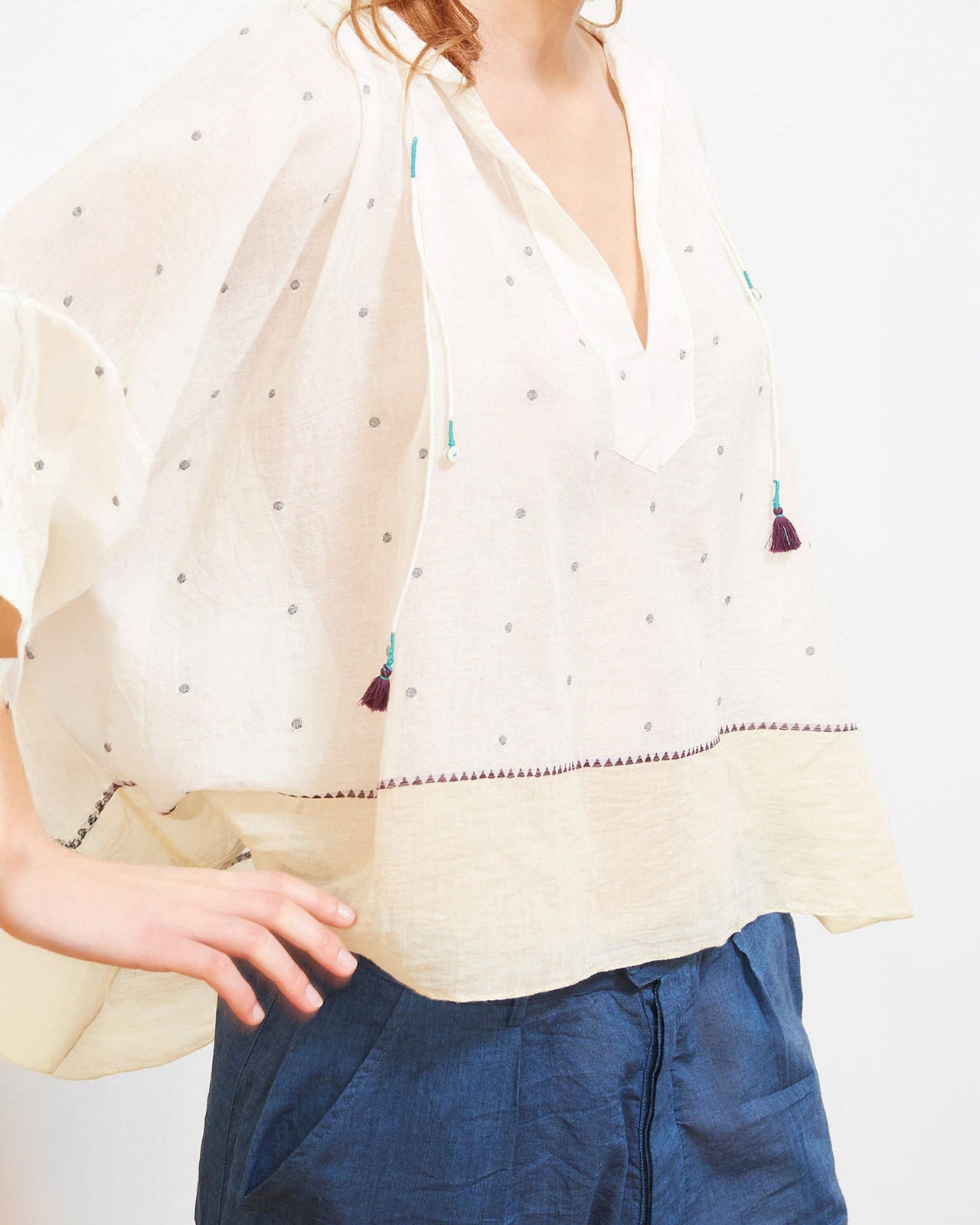 Orpheo Blouse - Ivory - Image 4
