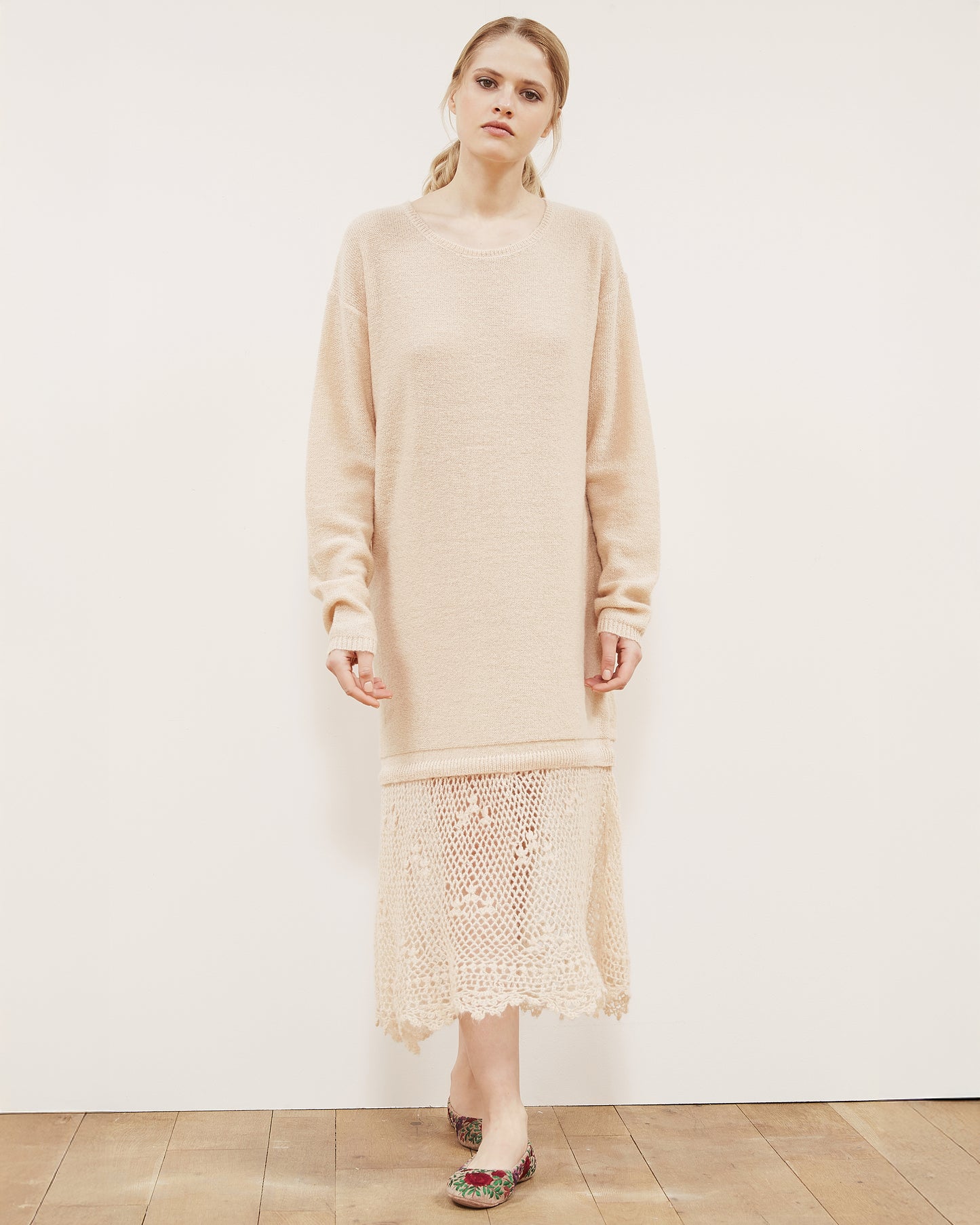 Crush Dress - Beige