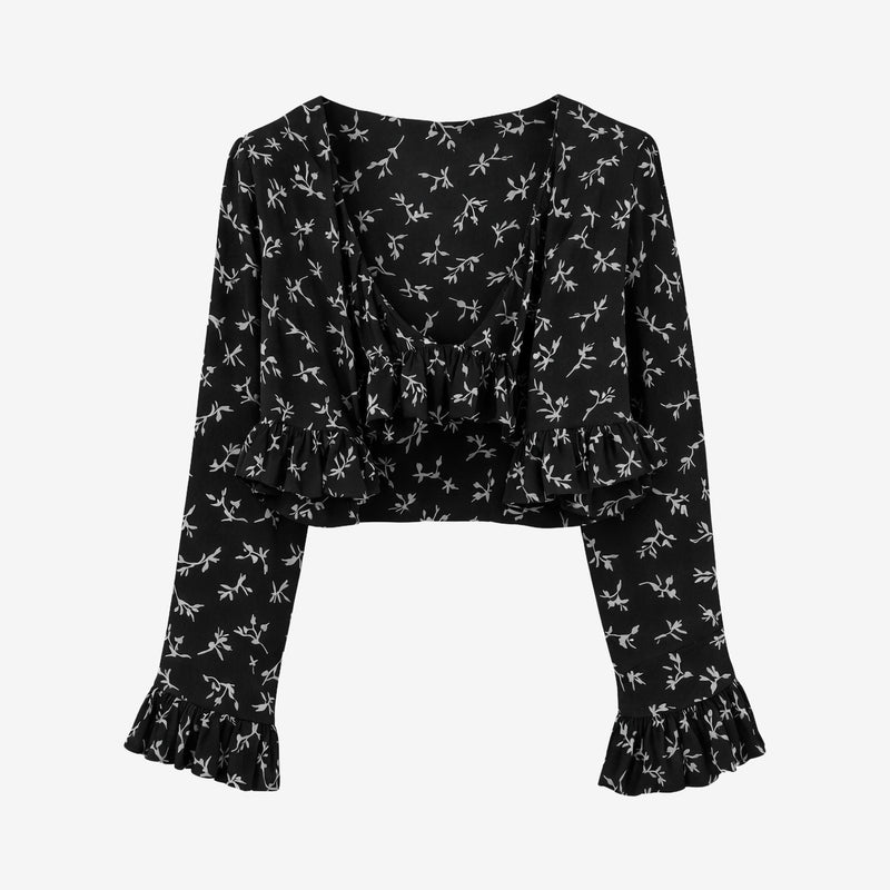 Frill Jacket - Black