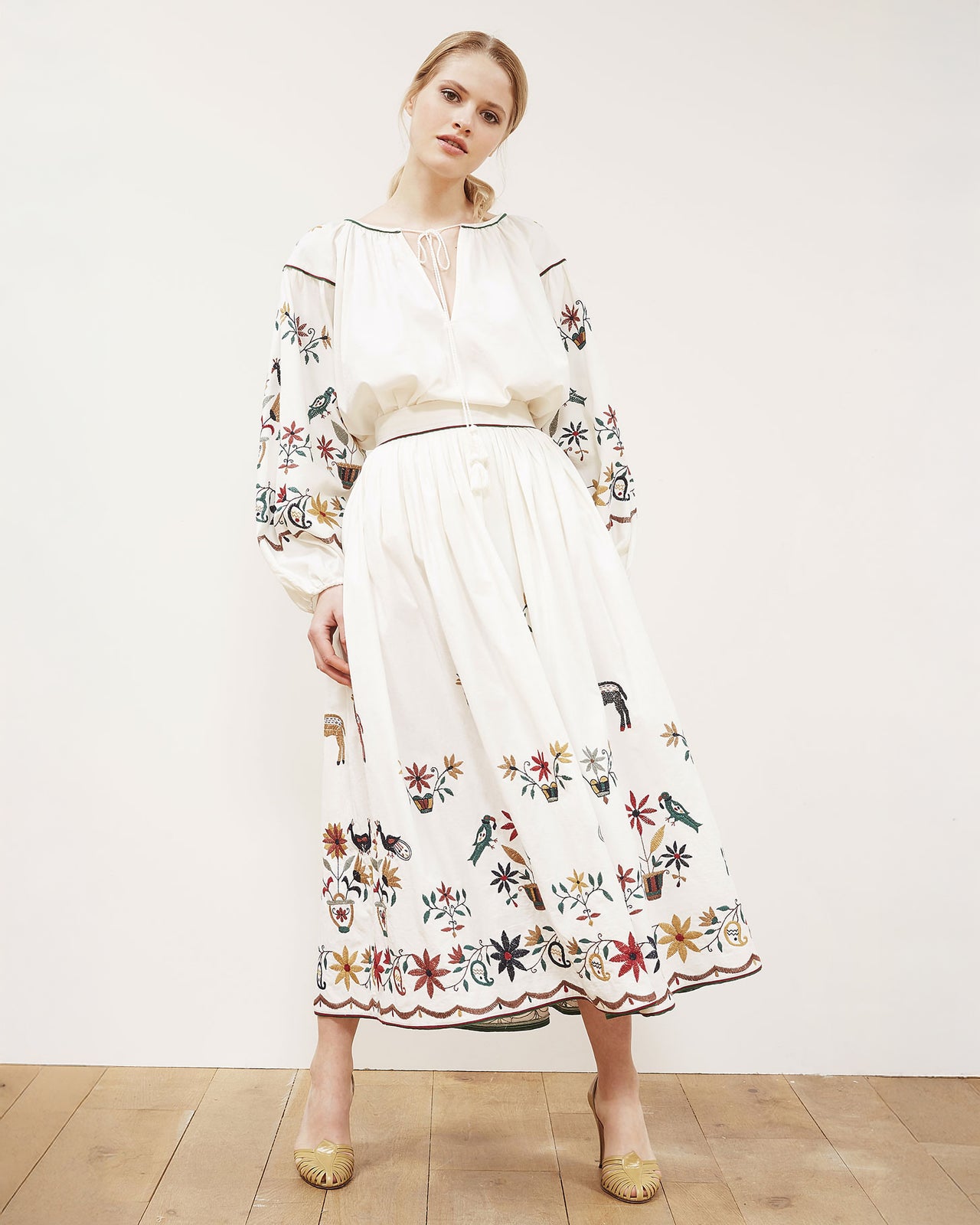 Gretel Skirt - Ecru - Image 3